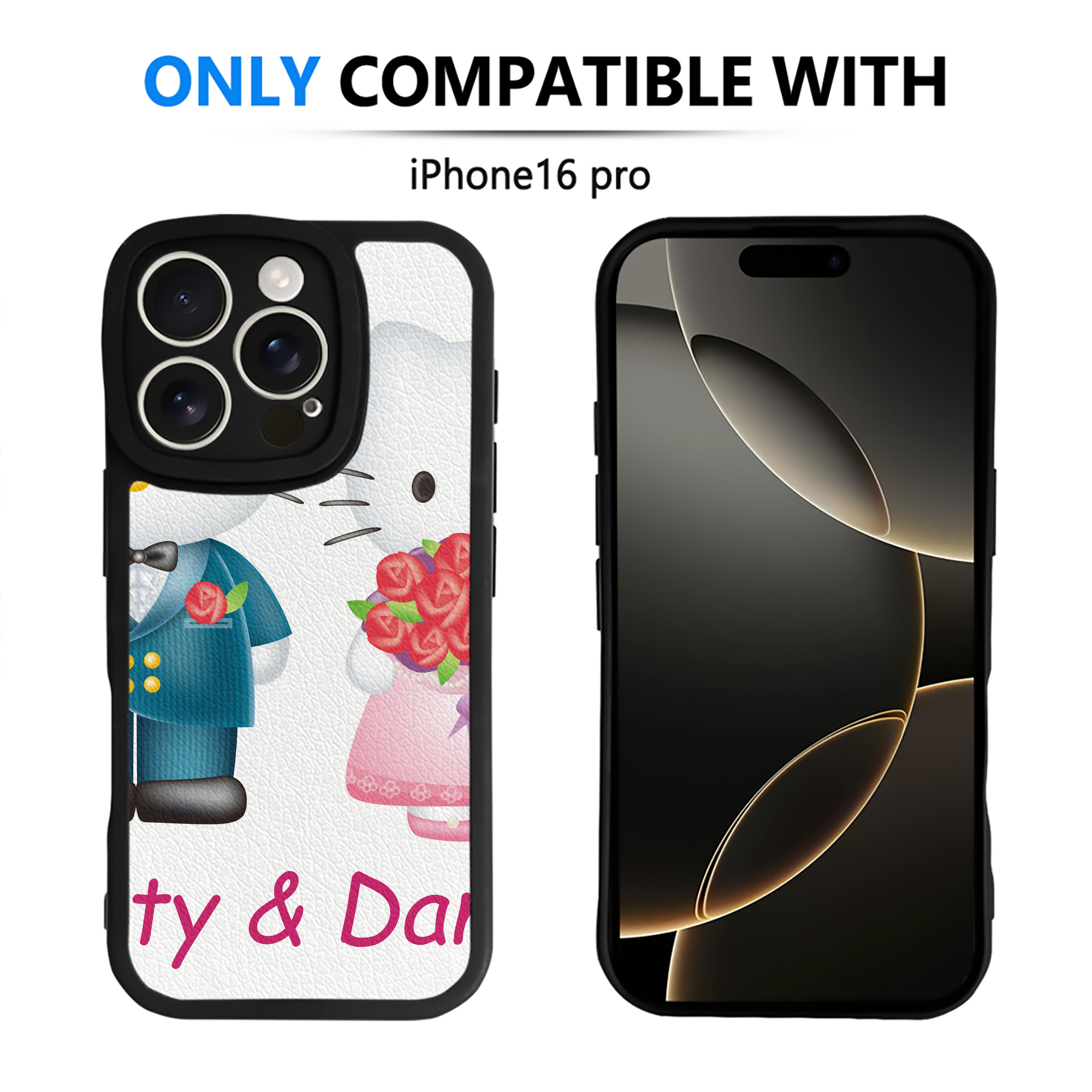 （画像用） Hello Kitty ハローキティ 【iPhone 16シリーズ対応】シリコンスマホケース（レザー調） 材質：シリコン